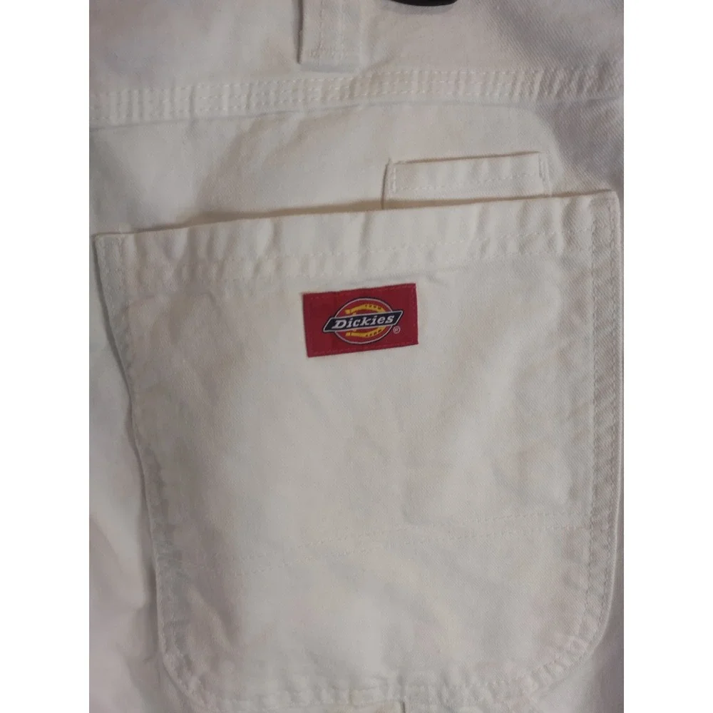 Dickies Mens White Utility Painter Pants Relaxed Straight Fit 36x32 NWT A861G0WH